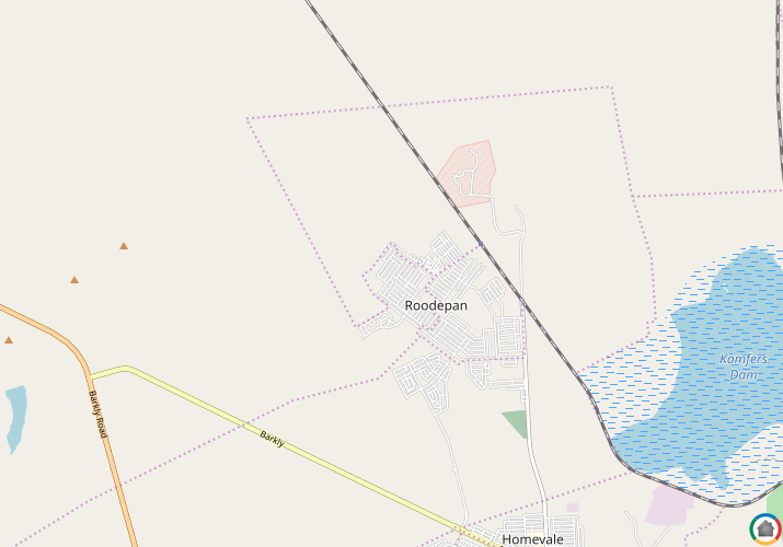 Map location of Roodepan